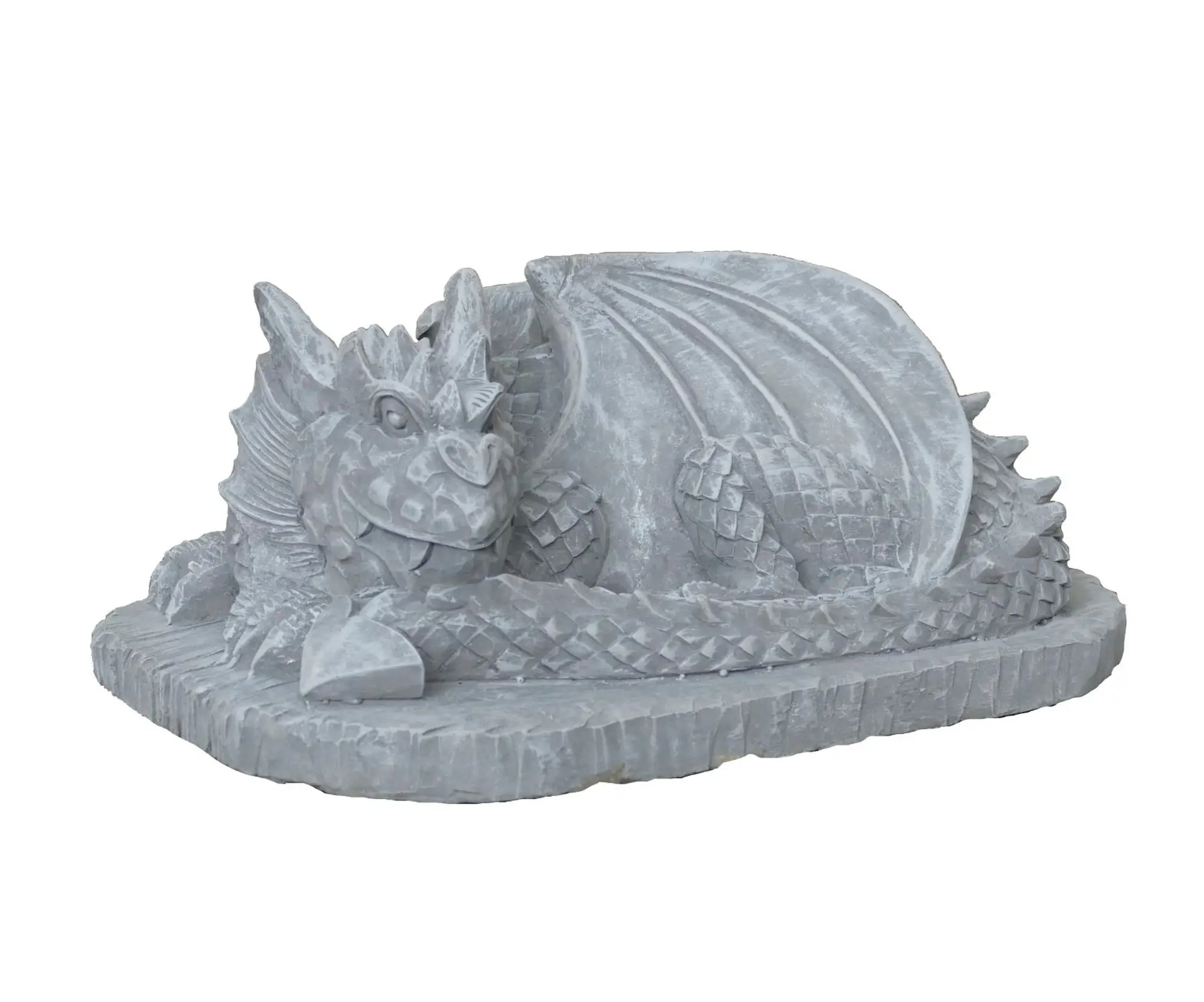  Product image 3 of the product “Jaro - Lying Dragon on a base, 30 cm L | cast stone ”